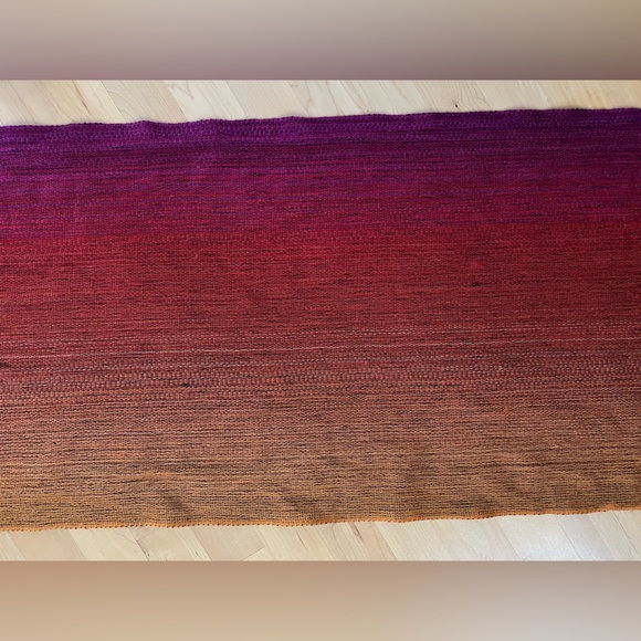 🎨Ombré 100% New Wool Scarf in Mustard/Orange/Pink | McKernan | Ireland 17”x80” - Picture 10 of 17